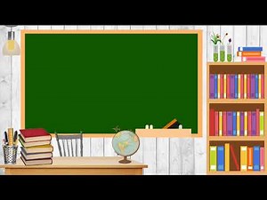BACK TO SCHOOL - Animated SCREEN background Education - Virtual/Online Classroom [FREE USE]