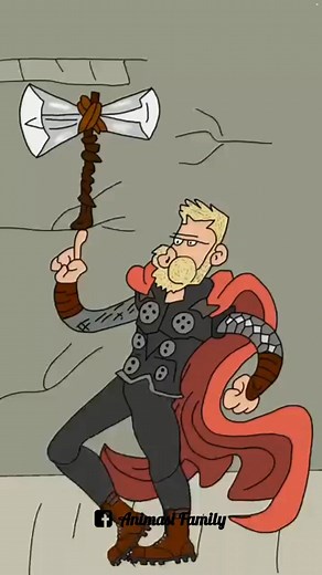 3.3K views · 22 reactions | Thor funny cartoon‼️藍藍 #animation #art #digitalart #cartoon #anime #illustration #danimation #design #artist #animationart #cinema #viral #cartoons | Animasi Family | Facebook