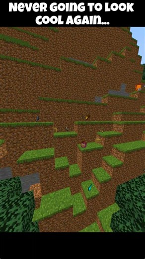 Never going to look cool again. 😭🤦‍♂️ #minecraft #shorts #gaming