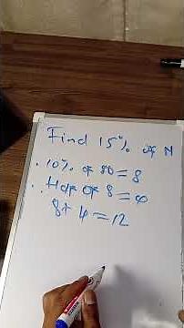 math Olympiad| how to Find 15% of Any Number Fast | Easy Math Trick!