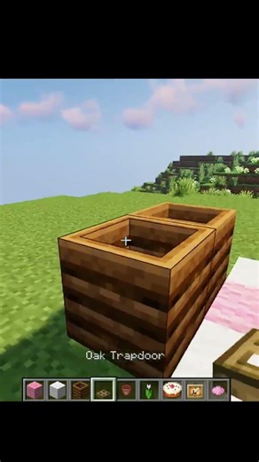 Picnic Table in Minecraft #minecraft #minecraftshorts #gaming #trending #minecrafttutorial