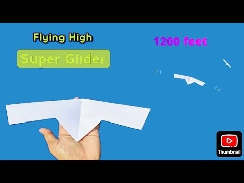 new flying plane, a4 flying paper glider, how to make a4 flying plane, best flying glider plane