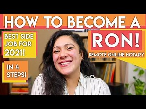 How To Become a REMOTE ONLINE NOTARY | Online Notarization | EXTRA INCOME JOBS