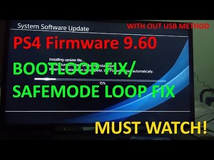PS4 9.60 UPDATE! | How to SAFELY INSTALL PS4 9.60 UPDATE | PS4 Bootloop ERROR FIX!