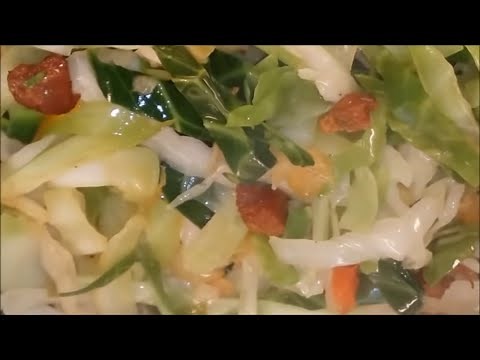 Fried Cabbage with Bacon; Southern Style