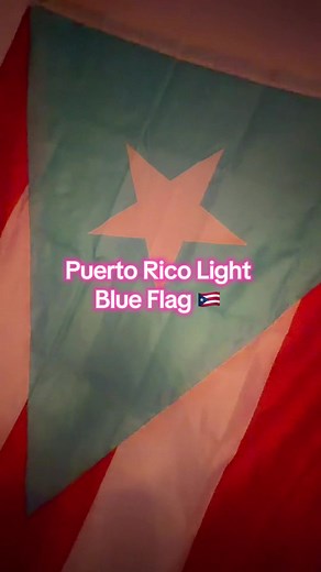 Puerto Rico Light Blue PR Flag