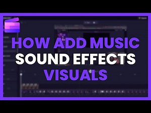 How to ADD MUSIC, SOUND EFFECTS, and VISUALS in CLIPCHAMP