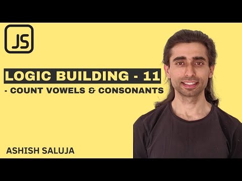 Javascript JS Coding Practice 11 - Count Vowels and Consonants in a String - Hindi