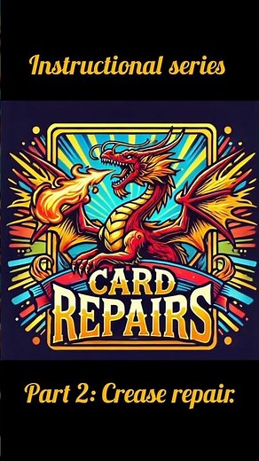 How to repair a crease on a Pokémon card. Institutional series part:2 Crease repair. #pokemon