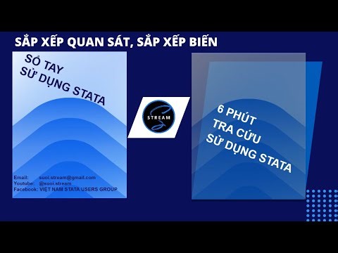 STATA 6 PHÚT: Lệnh sort, lệnh order - Sắp xếp bản ghi, sắp xếp biến