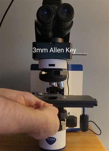 How to remove stage from Optika B1000 Microscope #Microscopes #optika