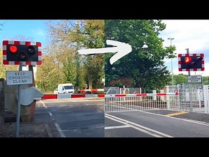 New Upgrade at Rusham Level Crossing (Old and New Crossings Comparison)
