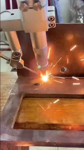 Laser welding robot, one machine does the work of 3 workers #welding