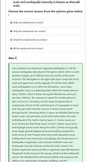 Measurement of earthquakes: Magnitude Richter, Moment and Intensity Mercalli scales