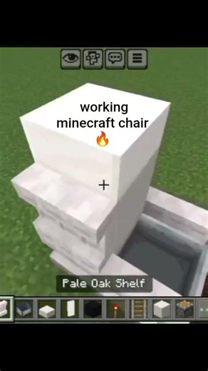 working minecraft chair How to make a minecraft chair
