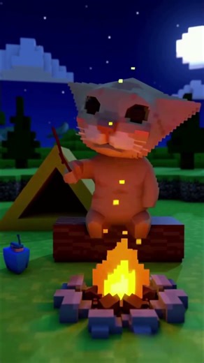 meow meow #funny #catmeme #3danimation #aiediting #montagemmiau #lowpoly #minecraft #viral #fyp