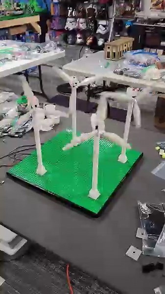 Lego wind turbine field moc progress.