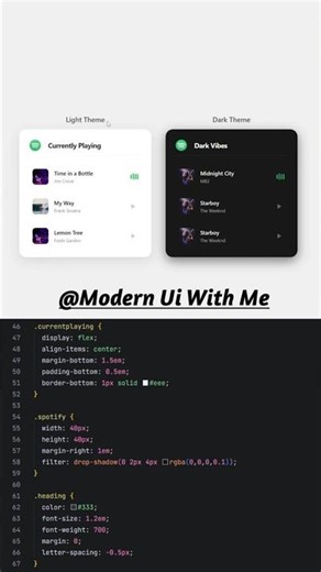 HTML CSS Project for Beginners: Responsive Music Card Design #coding #html #css #frontend