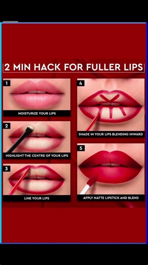 how to fuller lips #makeup #skincare #makeuptutorial #makeup #makeupartist #viral #viral