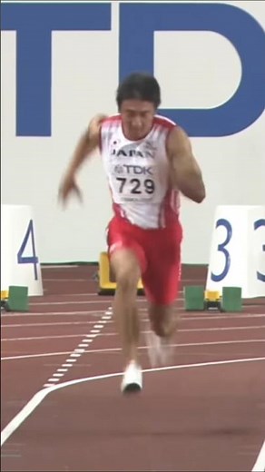 2007大阪世界陸上 男子100m準決勝 朝原宣治 前から#世界陸上#2007#大阪#100m#朝原宣治#陸上#trackandfield#athletes