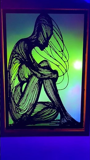 This 3D Print Turned Into Magical Room Decor #craft #creator #art