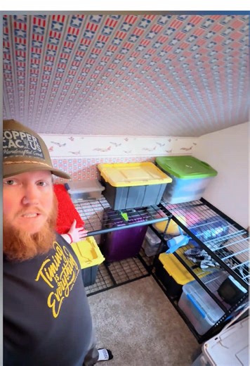 Look how I save space using the storage shelving units! 🏠#VEVOR #Storage #OrganizedHome #storageshelves #fyp