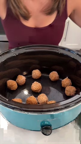 Easy crockpot meatballs and noodles dinner
