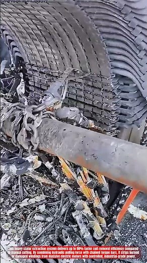 Innovative Heavy Stator Extraction Machine: Best High-Force Coil Stripping Action