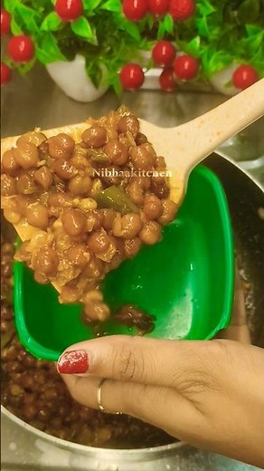 Quick & Tasty Black Chana Chole Recipe | Nibhaa Kitchen |👌#ytshorts #trending #food #viral #shorts 😋