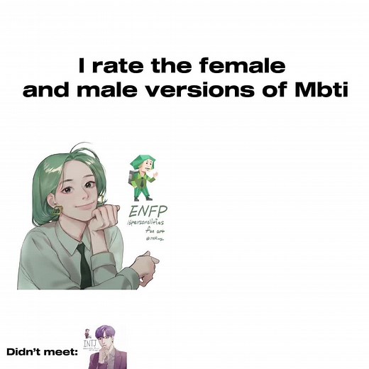 I rate the female and male versions of Mbti #mbti #mbtipersonality