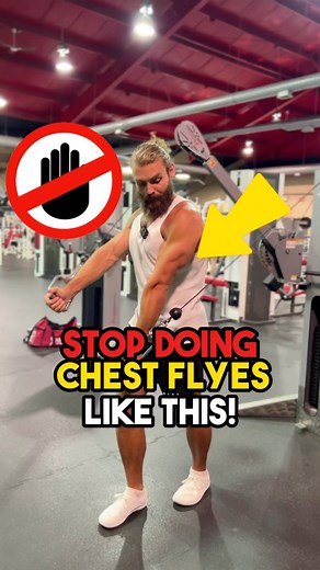 26K views · 309 reactions | ⚠️Stop doing cable chest flyes like this!...