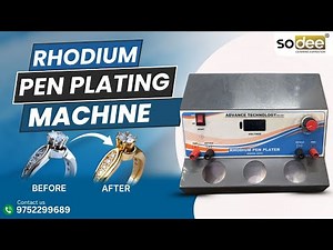 Rhodium Pen Plating Machine Working Process | Jewelry Plating Tutorial by Sodee JewelTech