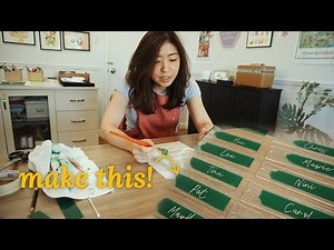 How to make acrylic bag tags | Handmade gift idea