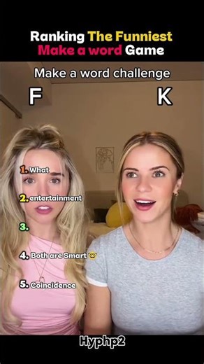 Ranking the funniest make a word challenge #funny