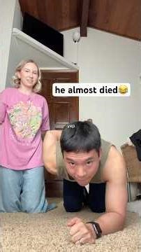 He couldn't do it 😂 #challenge #fail #funny