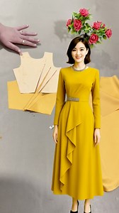 978K views · 14K reactions | dress design.simple. beautiful. fashionable. elegant. easy pattern. model inspiration sewing tutorial. ᰔᩚᰔᩚᰔᩚᰔᩚᰔᩚ✂️✂️ #design #pattern #fashion #style #moda #tailor #gamis #sewing #jahit #dikiş #tutorial #inspiration #inspirasi #ideas #creative #dress #celana #rok #model #diy #trend #hobby #creator #AI #editing #edit #senivisual #visual #visualart #AIArt | Rose Modis | Facebook