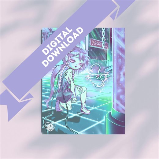 Cyborg Sci-fi Chibi Anime Manga Doll Art - Etsy Canada