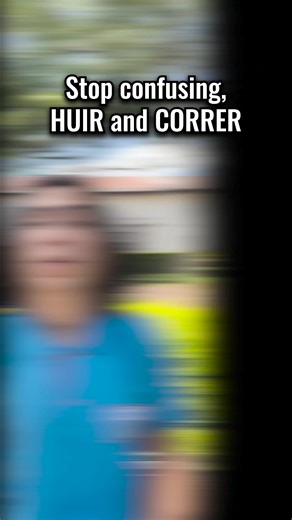 Huir and correr are NOT the same. Learn the difference and stop making this mistake. 👉 Free Spanish guide: https://linktr.ee/spanish.academy #LearnSpanish #SpanishGrammar #SpanishVerbs #SpanishTips