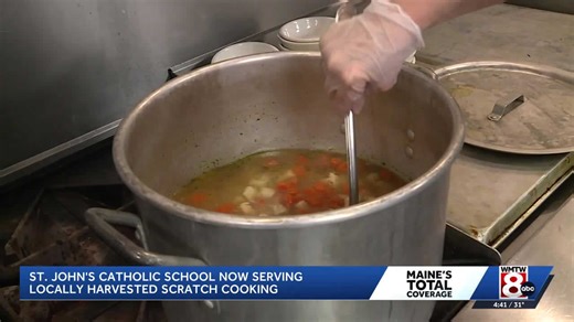 Maine school serving up homemade meals with locally sourced food