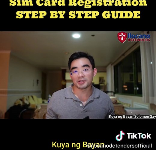 Step by Step Sim Card Registration Guide | #KuyangBayan Solomon Say #ilocanodefenders.ilocano scandal