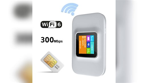 LCD Portable WiFi 6 4G LTE Router 3000mAh Battery Long-Lasting Mifi Hotspot Fast Wireless Internet Outdoor