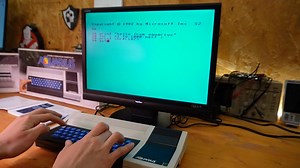 Wrote a super simple program on the Aquarius… and those membrane keys are a pain! 😅 Fun machine, but definitely not made for long coding sessions! #mattelaquarius | Sayaka's Digital Attic
