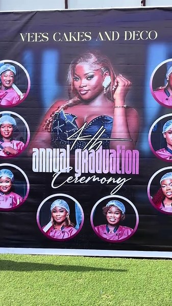 Vee's Cakes Showcase at Graduation Ceremony