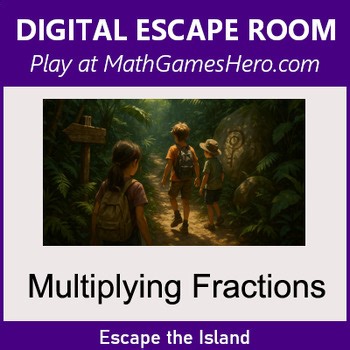 Multiplying Fractions | Digital Math Escape Room Game