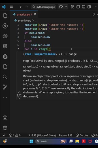 25 Python Program to find the HCF of 2 numbers #hcf #coding #pythonprogramming #learnpython