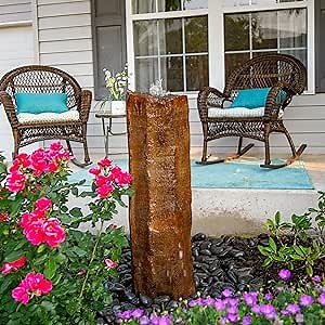 Aquascape Faux Basalt Column Fountain, 36 inch, 78364, Brown