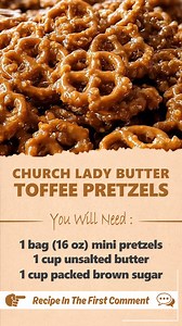 365K views · 351 reactions | Church Lady Butter Toffee Pretzels | Very Good Recipes | Facebook