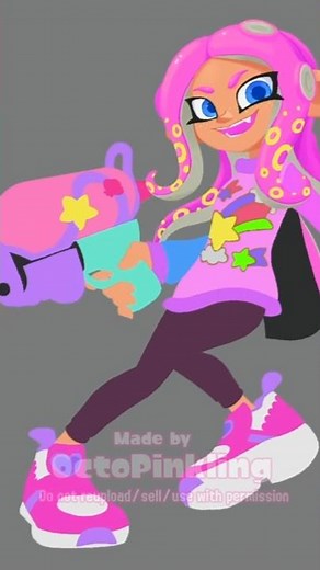 Drawing Marina from Animal Crossing as an Octoling