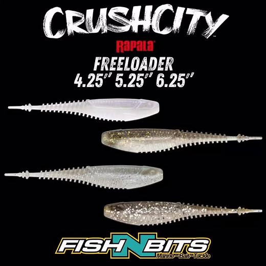 Crush City Freeloader has arrived available in 3 sizes in a great range of colours 🔥 | Fish 'N' Bits - Marine, Bait & Tackle