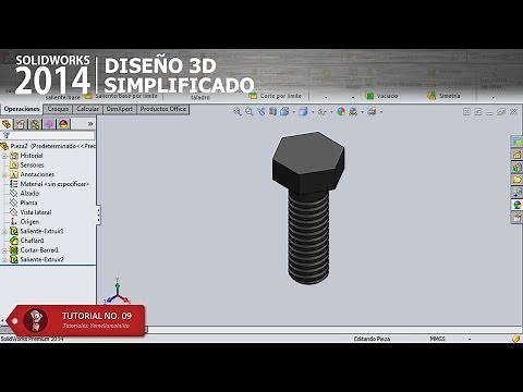 SolidWorks 2014 Tutorial 09 Rosca Cuerda